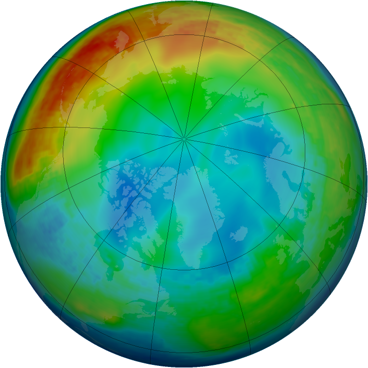 Arctic ozone map for 14 December 2002